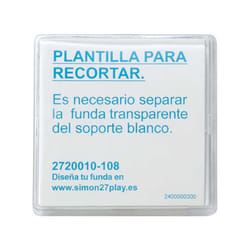Simon 2720010-108 Plaque de commutation et obturateur Transparent