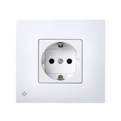 Simon 2700041-060 Plaque de commutation et obturateur Blanc