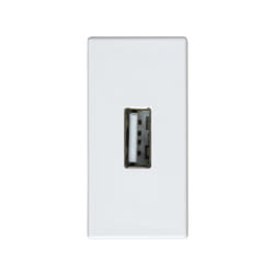 Simon 2701090-030 prise de courant USB Blanc