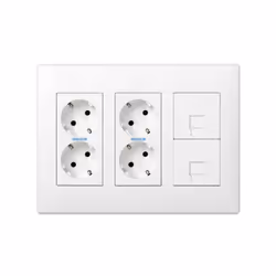 Simon 50010432-030 prise de courant Type F Blanc