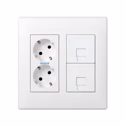 Simon 50000085-030 Plaque de commutation et obturateur Blanc