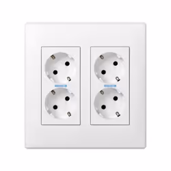 Simon 51000201-030, Type F, Blanc, Plastique, IP20, CE, 157 mm