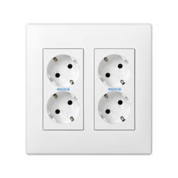 Simon 51000201-030 prise de courant Type F Blanc