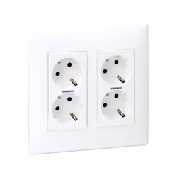 Simon 51000201-030 prise de courant Type F Blanc