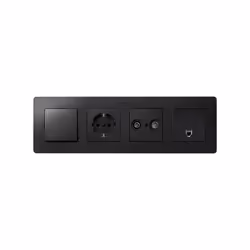 Simon 8200640-238 Plaque de commutation et obturateur Aluminium