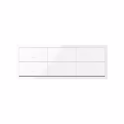 Simon 10000630-130 Plaque de commutation et obturateur Blanc