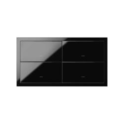 Simon 10000620-138 Plaque de commutation et obturateur Noir