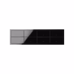 Simon 10000640-138 Plaque de commutation et obturateur Noir