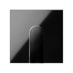 Simon 10002051-138 Plaque de commutation et obturateur Noir