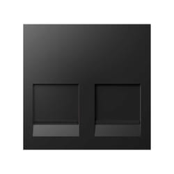 Simon 40000089-038 Plaque de commutation et obturateur Noir