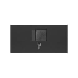Simon 10000005-238 Plaque de commutation et obturateur Noir