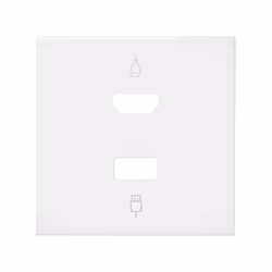 Simon 10001095-230, Blanc, Plastique, Simon 100, HDMI + USB Type-A, IP20, CE
