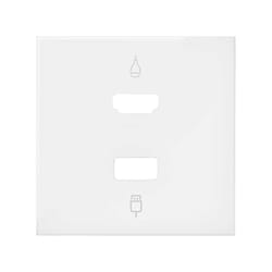 Simon 10001095-230 Plaque de commutation et obturateur Blanc
