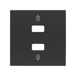 Simon 10001096-238 Plaque de commutation et obturateur Noir