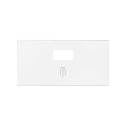 Simon 10001097-230 Plaque de commutation et obturateur Blanc