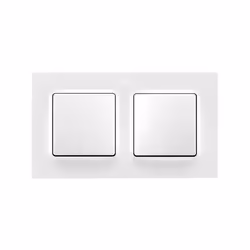 Simon 8200627-090 Plaque de commutation et obturateur Blanc