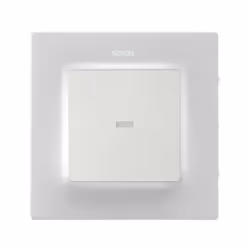 Simon 8201111-090 Plaque de commutation et obturateur Blanc