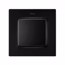 Simon 8200617-098 Plaque de commutation et obturateur Noir