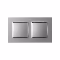 Simon 8200627-093 Plaque de commutation et obturateur Aluminium