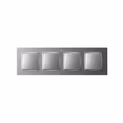 Simon 8200647-093 Plaque de commutation et obturateur Aluminium