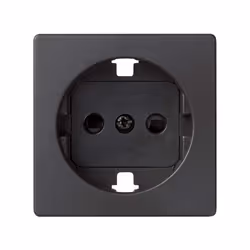 Simon 8200041-098, Noir, Plastique, Simon 82, Type F, IP20, CE