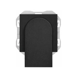 Simon - 270 Douille fibre optique double noir mat 20000546-098