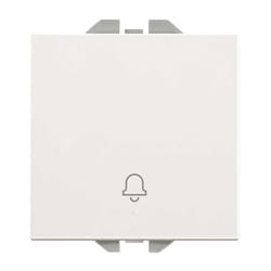 Simon - Bouton-Poussoir Simple Avec Gavure Sonnete 270 20000152 Blanc