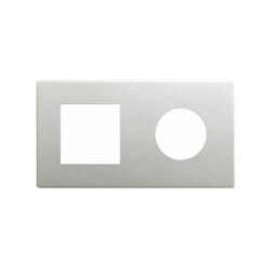 Simon - 270 Châssis minimum avec 2 éléments 1 prise + 1 module aluminium 27190620-093