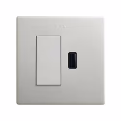 SIMON 270 | Kit monobloc interrupteur bouton poussoir + chargeur aluminium USB A 2.1A SmartCharge 27191610-093 Découvrez tout ...