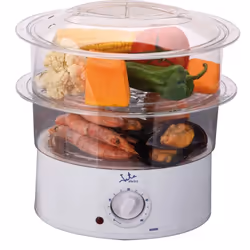 JATA CV200, 2 Nombre de paniers, Transparent, Blanc, Pose libre, Rotatif, Devant, 0,5 L