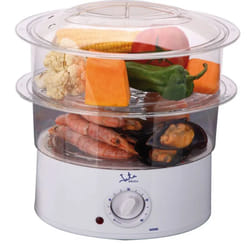 JATA CV200 cuiseur vapeur 2 Nombre de paniers Pose libre 400 W Transparent, Blanc