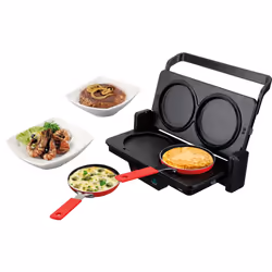 JATA SET266, Noir, Rectangulaire, Boutons, 180°, 1000 W, 230 V