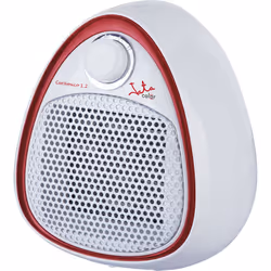 JATA TC73, Chauffage de ventilateur électrique, Vitrocéramique, Intérieure, Sol, Rouge, Blanc, Rotatif