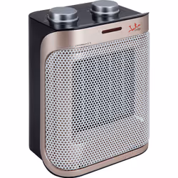 JATA TC92, Chauffage de ventilateur électrique, Vitrocéramique, Intérieure, Bureau, Sol, Table, Noir, Bronze, Rotatif