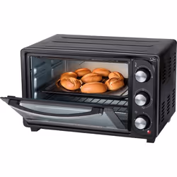 JATA HN928 Grille-pain four 28 L 1500 W Noir, Acier inoxydable Grill