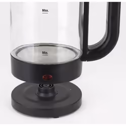 JATA HA702 bouilloire 1,2 L 1500 W Noir, Transparent