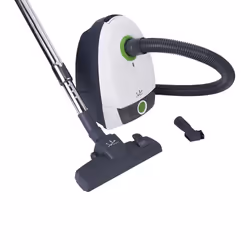 JATA AP915, 800 W, Aspirateur réservoir cylindrique, Sec, Sac à poussière, 80 dB, Noir, Gris clair, Blanc