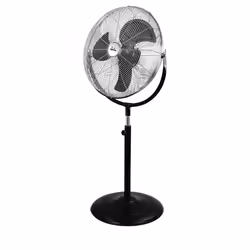 JATA JVVP3055, Ventilateur à lame domestique, Noir, Sol, 62 dB, 50 cm, 6700 m³/h