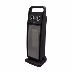 JATA JCTC2101, Chauffage de ventilateur électrique, Vitrocéramique, Intérieure, Sol, Noir, Rotatif