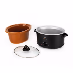 JATA JEOL2135 mijoteuse 3,5 L 180 W Noir, Terre cuite