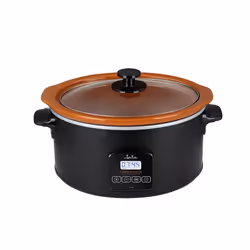 JATA JEOL2145 mijoteuse 5 L 210 W Noir, Terre cuite