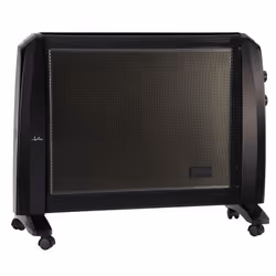 JATA JCRC2115, Chauffage électrique à convecteur, Mica, Intérieure, Sol, Noir, Rotatif