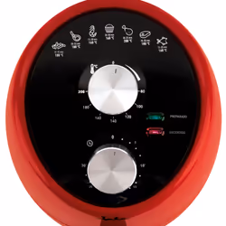 JATA JEFR1222 friteuse Unique 2 L Autonome 1000 W Friteuse d’air chaud Noir, Rouge