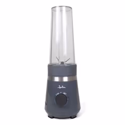 JATA JEBT1001, Blender sport, 0,6 L, Fonction d'impulsion, Pileur de glace, 600 W, Gris, Transparent