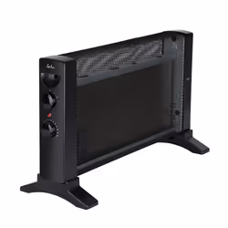 JATA JCRM2206, Chauffage électrique à convecteur, Intérieure, Sol, Noir, Rotatif, 600 W