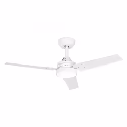 JATA JVTE4233, Ventilateur à lame domestique, Blanc, Plafond, 50 dB, 15 m², 106 cm