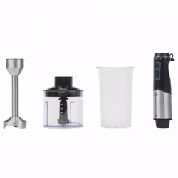 JATA JEBT1791 blender 0,7 L Mélangeur par immersion 1500 W Noir, Acier inoxydable