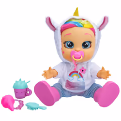 IMC Toys Cry Babies First Emotions Dreamy, Poupée, 3 an(s), Sonore, 335 mm, Bleu clair, Rose, Blanc