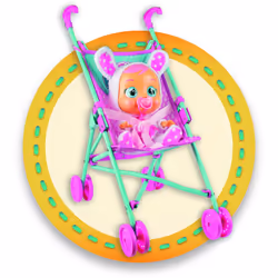 IMC Toys POUSSETTE CRY BABIES, 1,5 an(s), Fille, Rose, Bleu