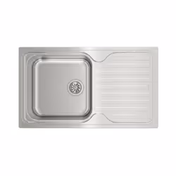 Teka Classic 1C 1E, Evier à poser, Rectangulaire, Acier inoxydable, Acier inoxydable, 1 bols, Rectangulaire